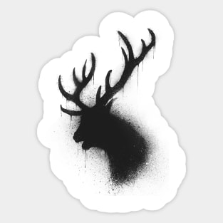 Dark deer Sticker